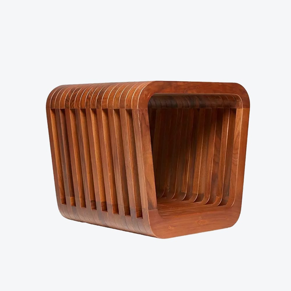 Link Stool Walnut