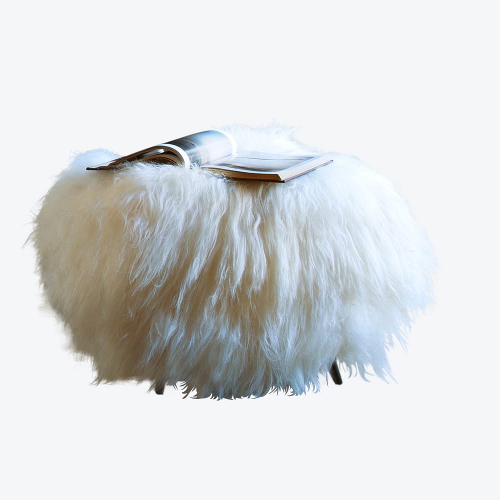 Shaggy Footstool