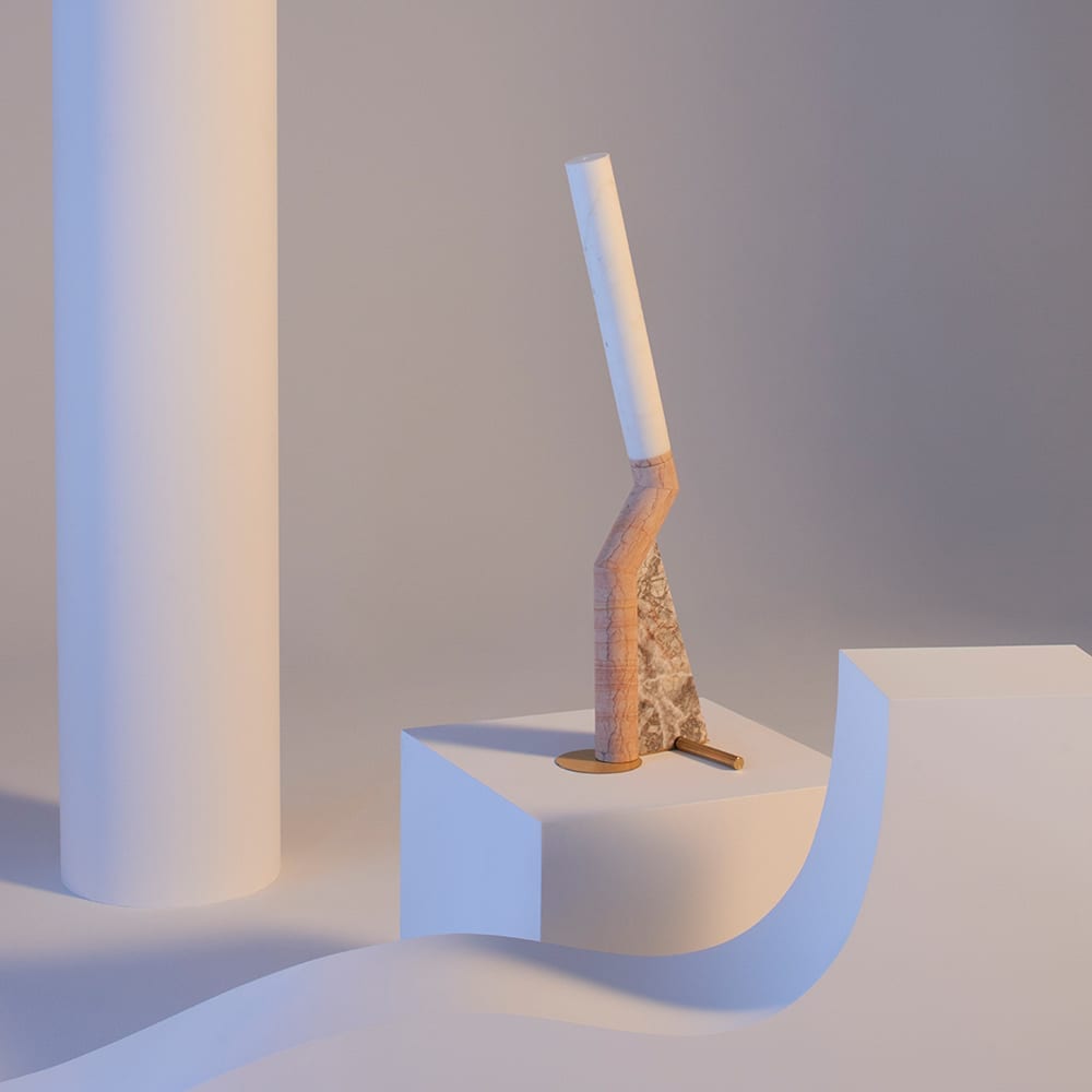 The Invisible Collection Heron Pink Table Lamp MMairo