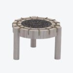 Table d’Appoint Piatro Mosaïque avec Corde