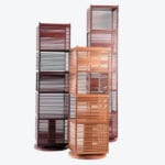 Jatoba Rotating Bookcase