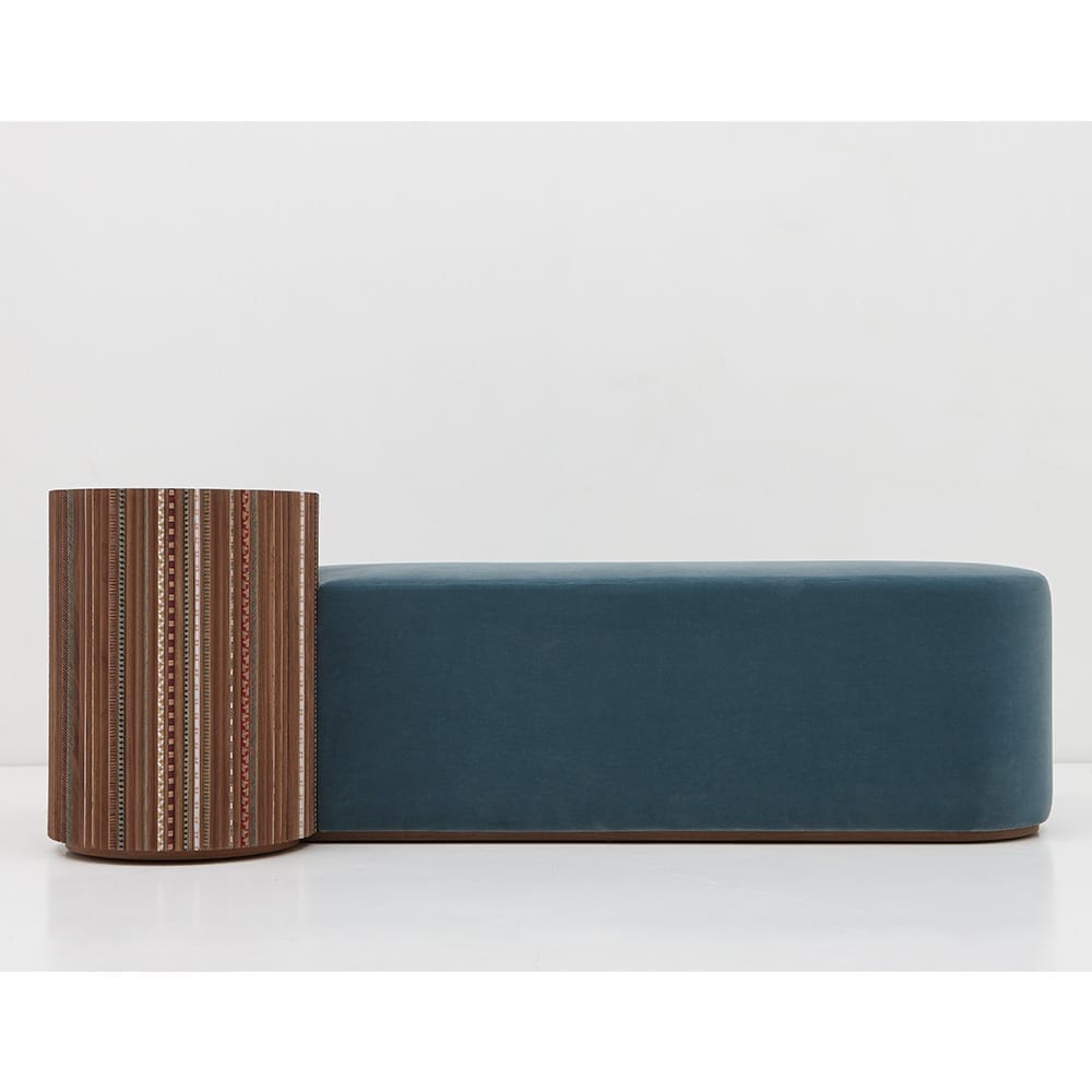 The Invisible Collection Nada Debs Funquetery Pleated Bench The Invisible Collection Nada Debs Funquetery Pleated Bench