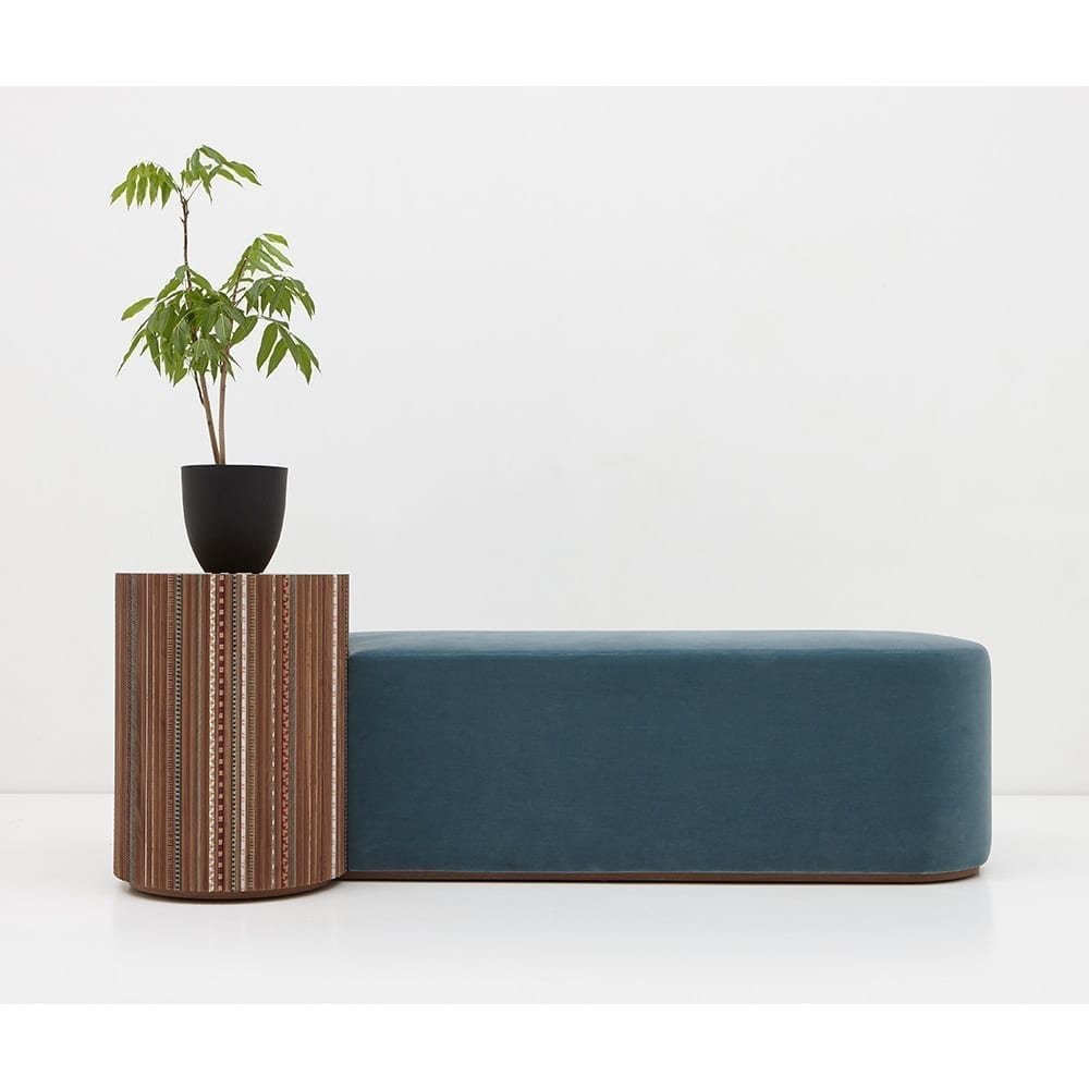 The Invisible Collection Nada Debs Funquetery Pleated Bench The Invisible Collection Nada Debs Funquetery Pleated Bench