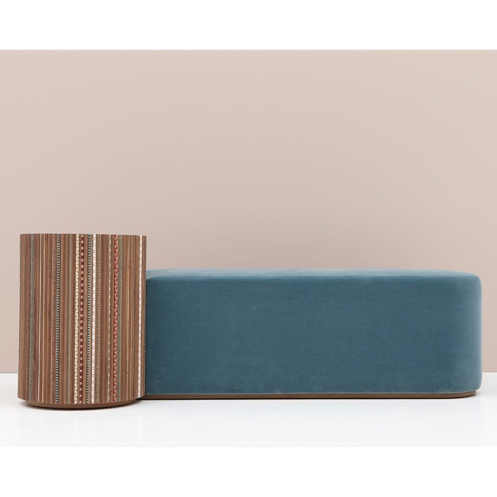 The Invisible Collection Nada Debs Funquetery Pleated Bench The Invisible Collection Nada Debs Funquetery Pleated Bench