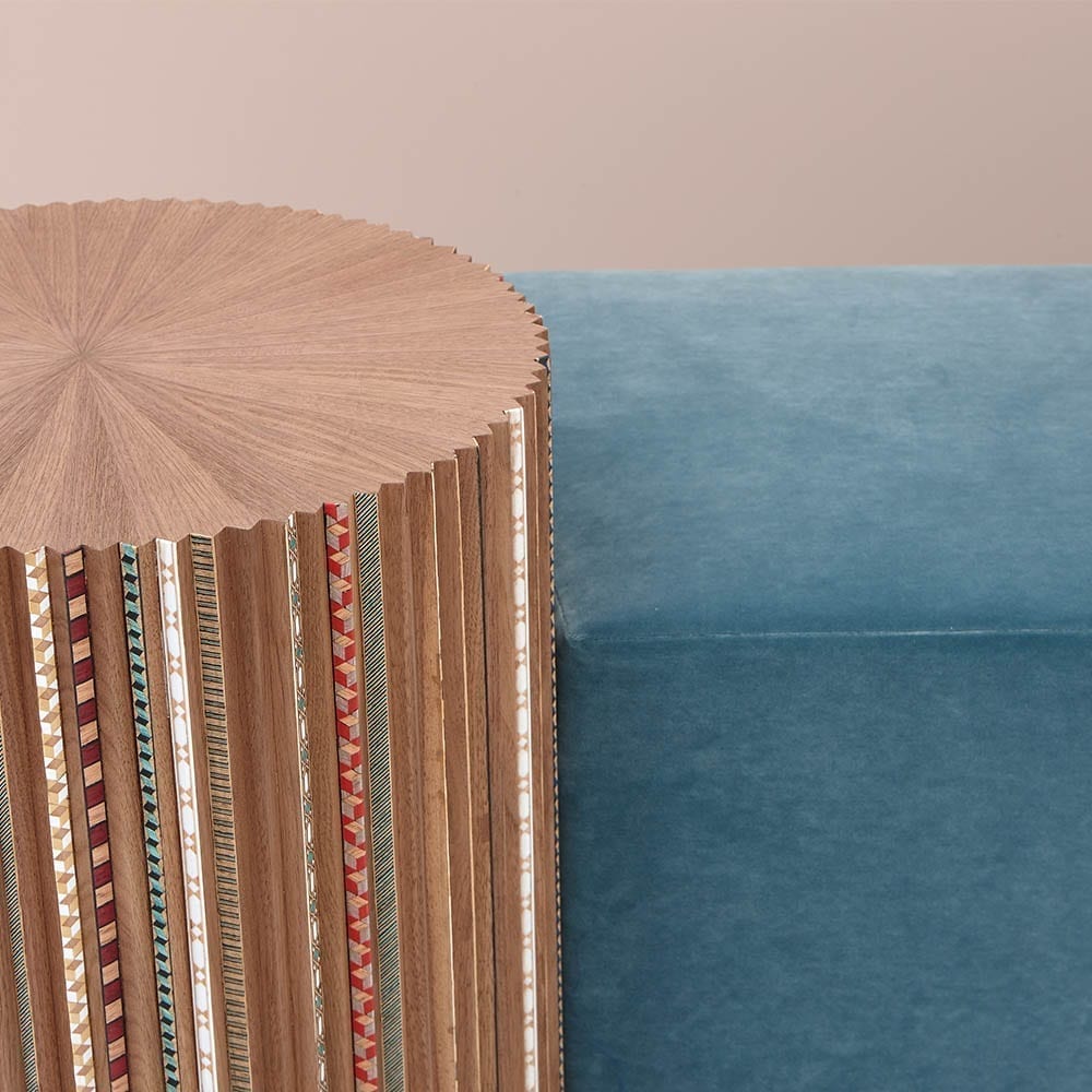 The Invisible Collection Nada Debs Funquetery Pleated Bench The Invisible Collection Nada Debs Funquetery Pleated Bench