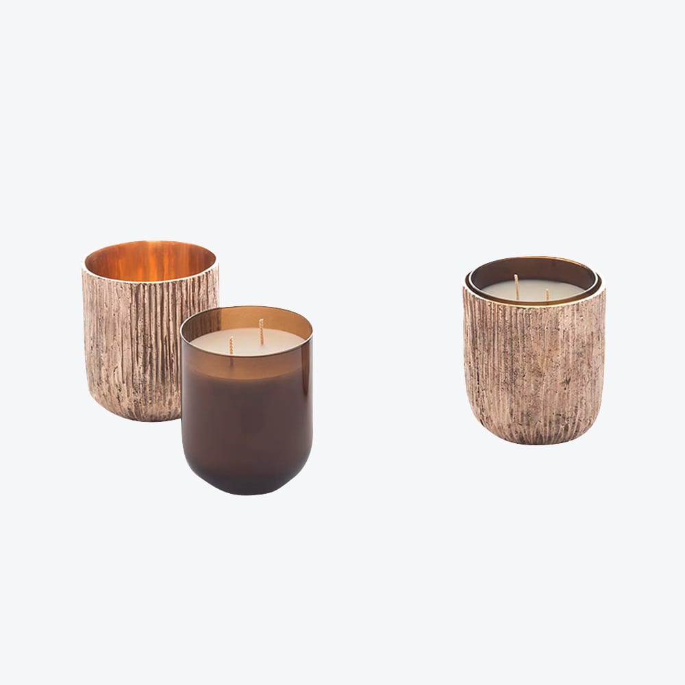 Bronze Scented Candle Set