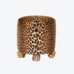 Leopard Round Stool