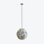Suspension King Sun Murano Vert Et Bleu