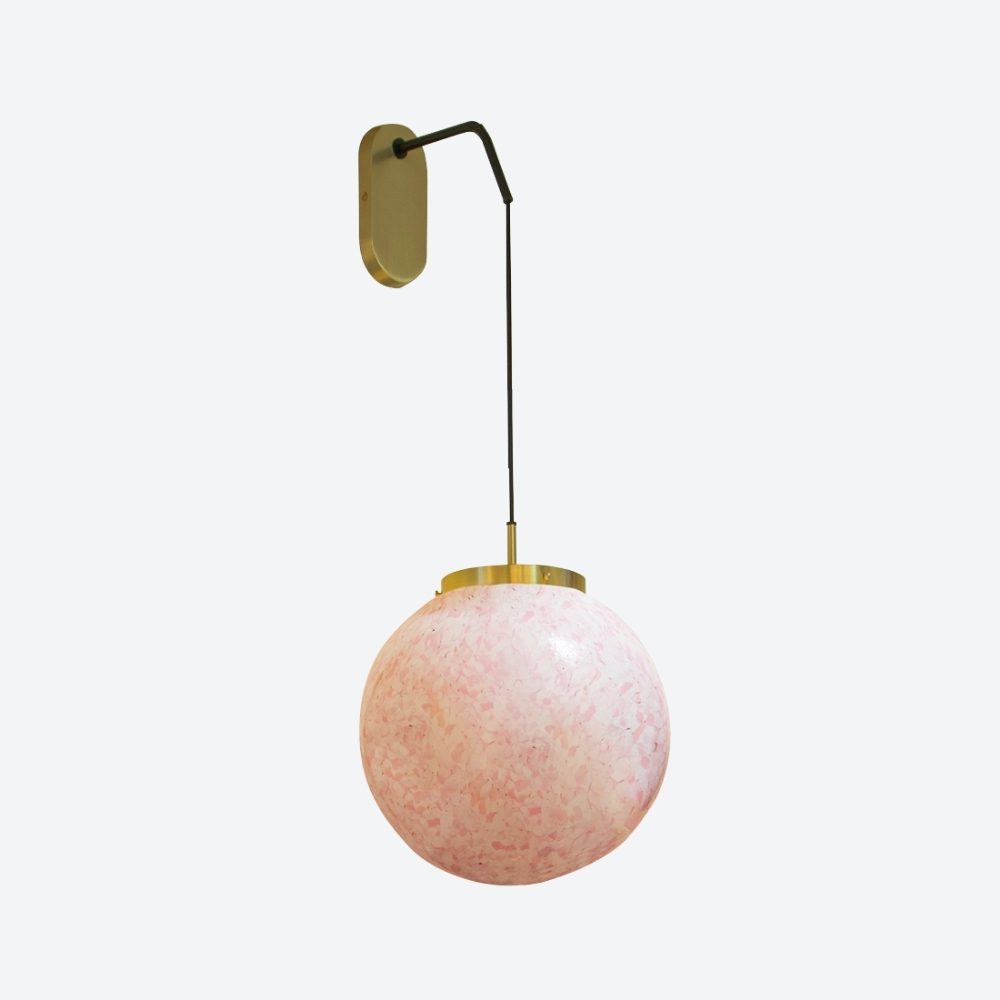 King Sun Wall Lamp Murano Pink