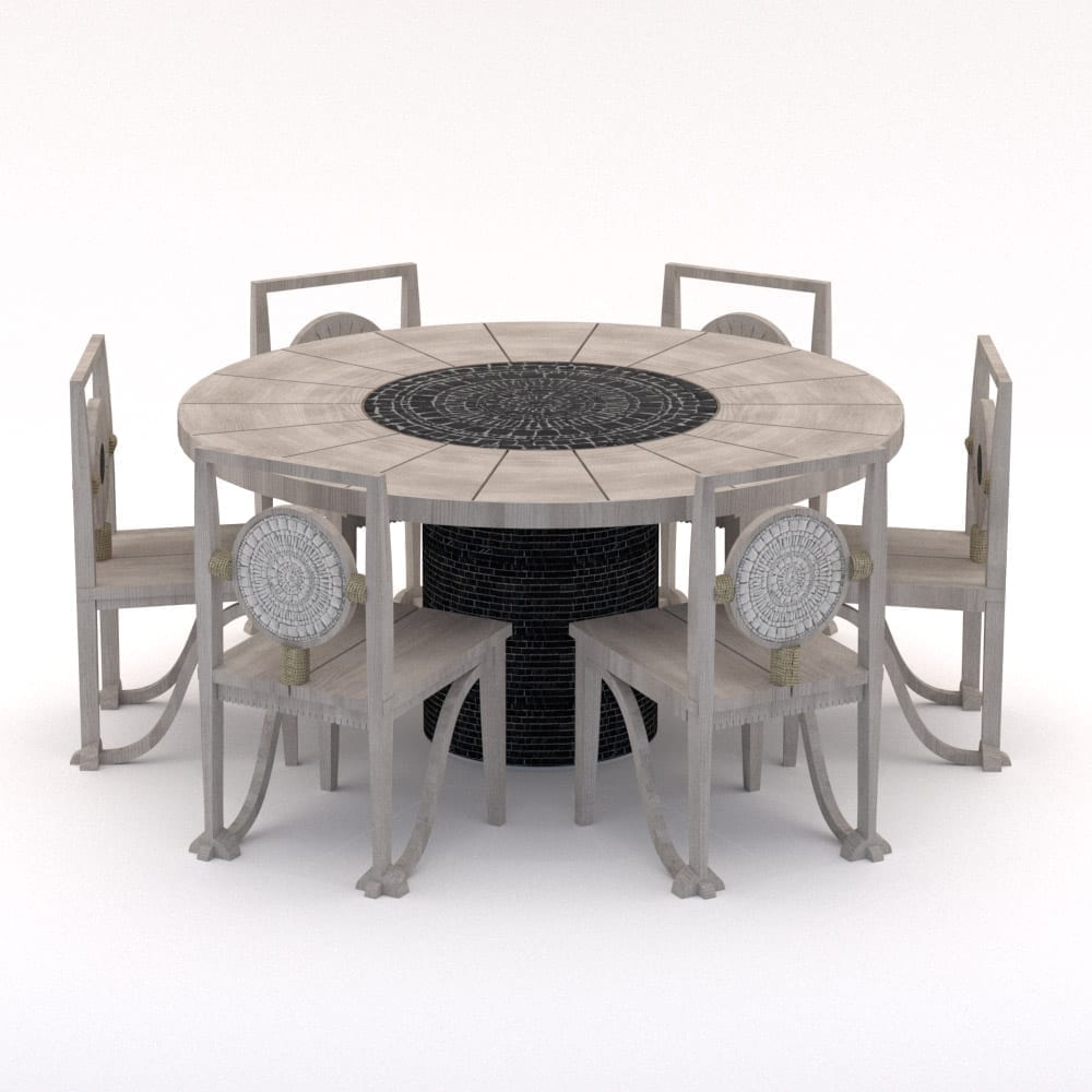 TheInvisibleCollection_KellyBehun_DiningTable_CircularMosaic2