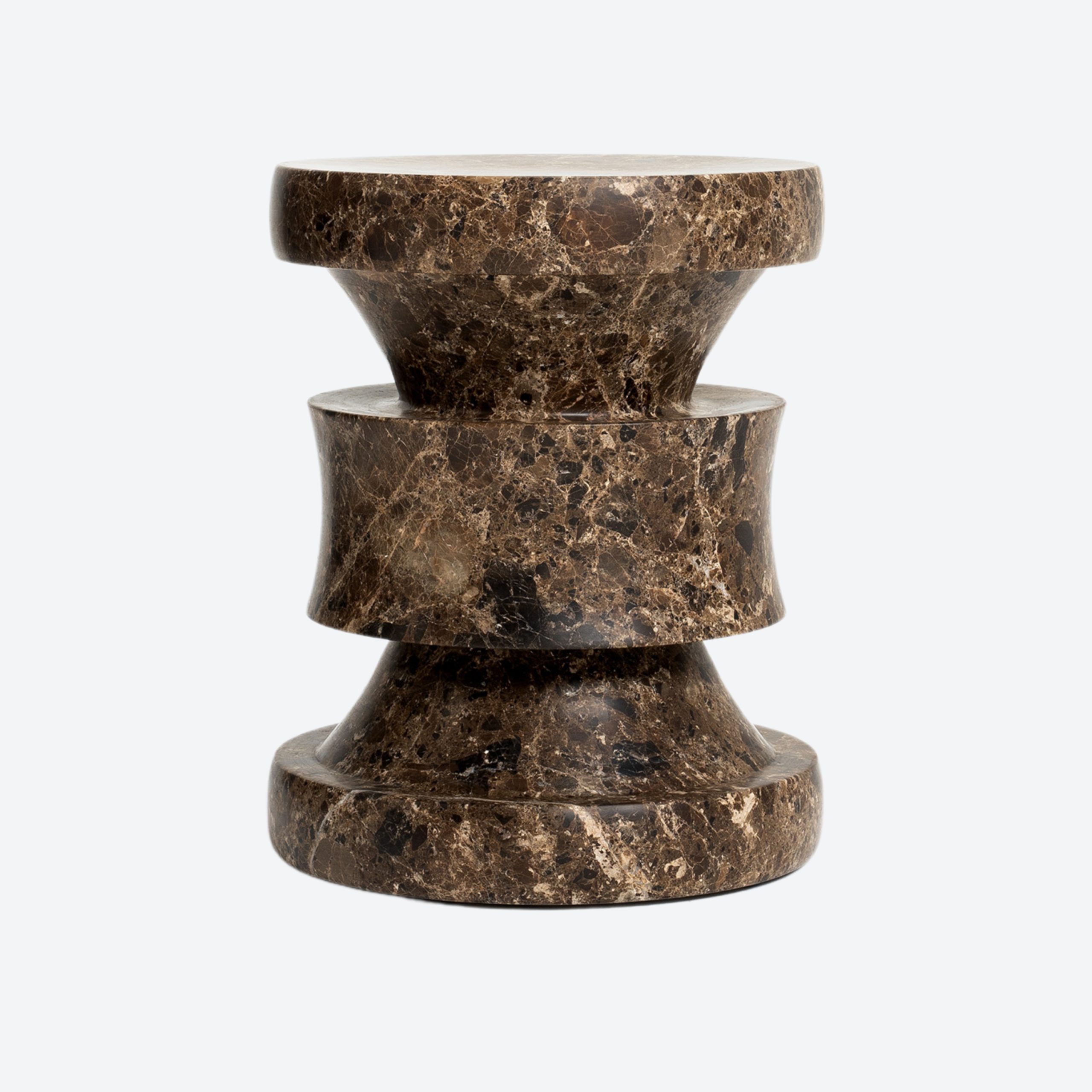 Barth Stool Les Intemporels Brown Marble