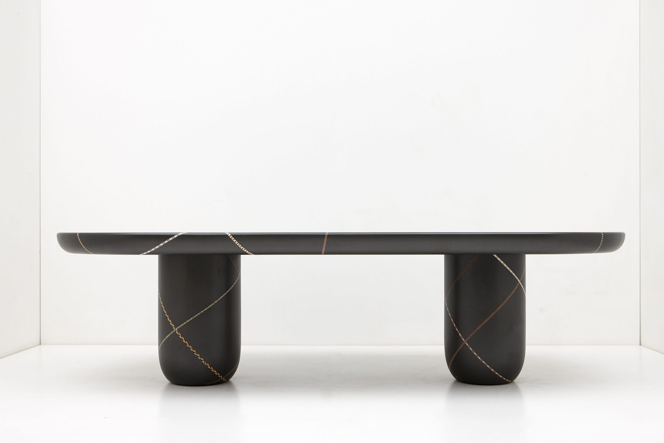 Marquetry Mania Dining Table by Nada Debs