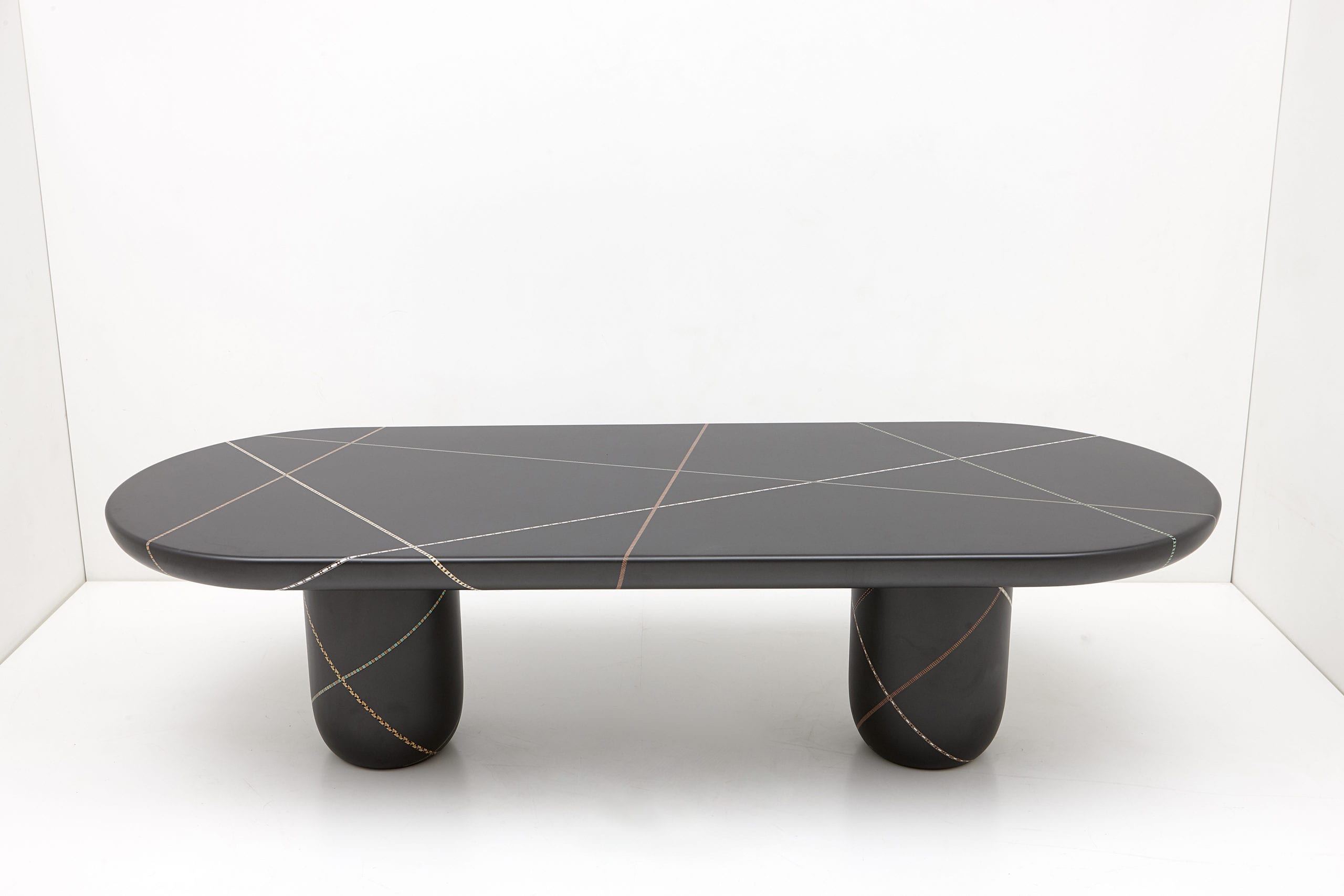 Marquetry Mania Dining Table by Nada Debs