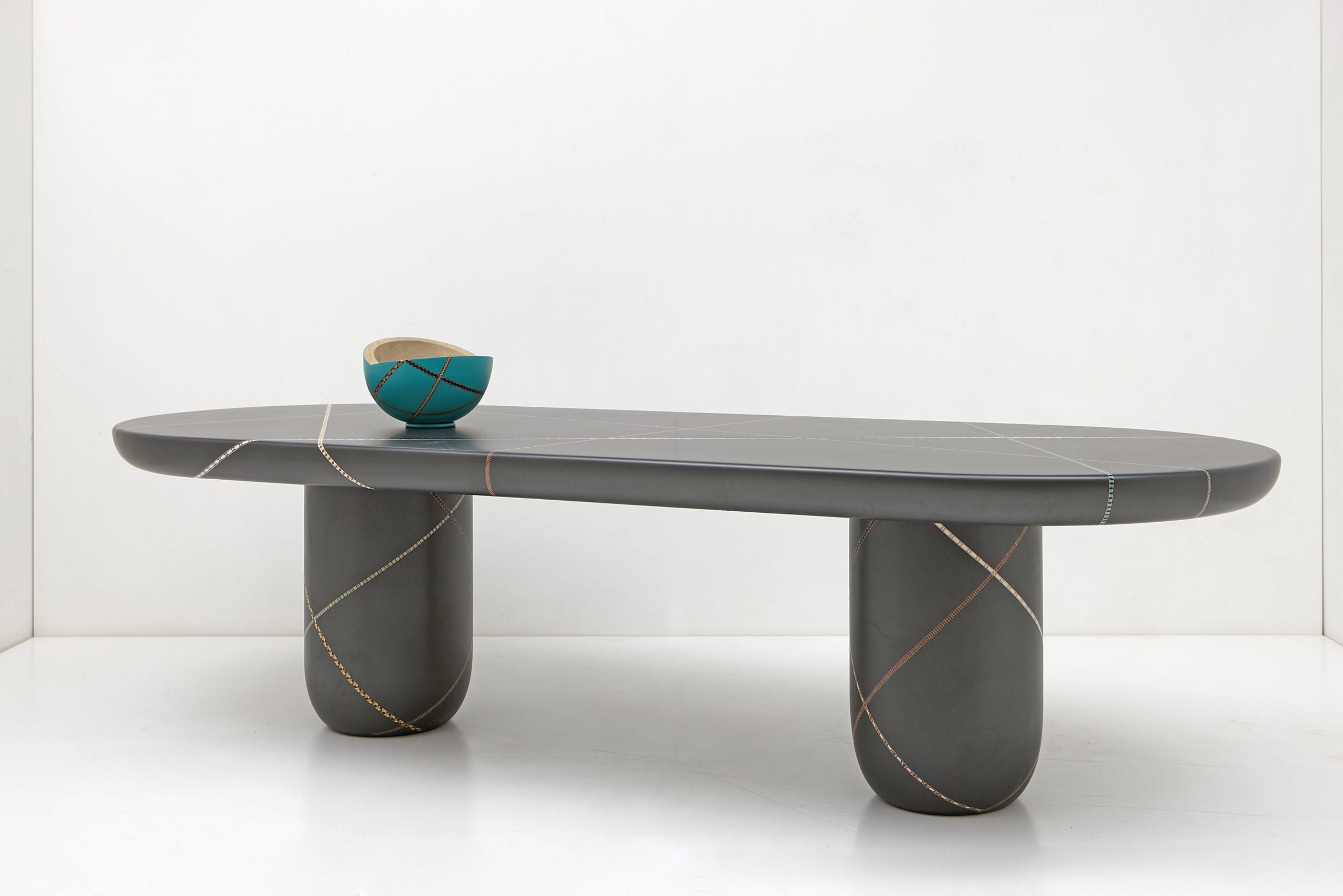 Marquetry Mania Dining Table by Nada Debs