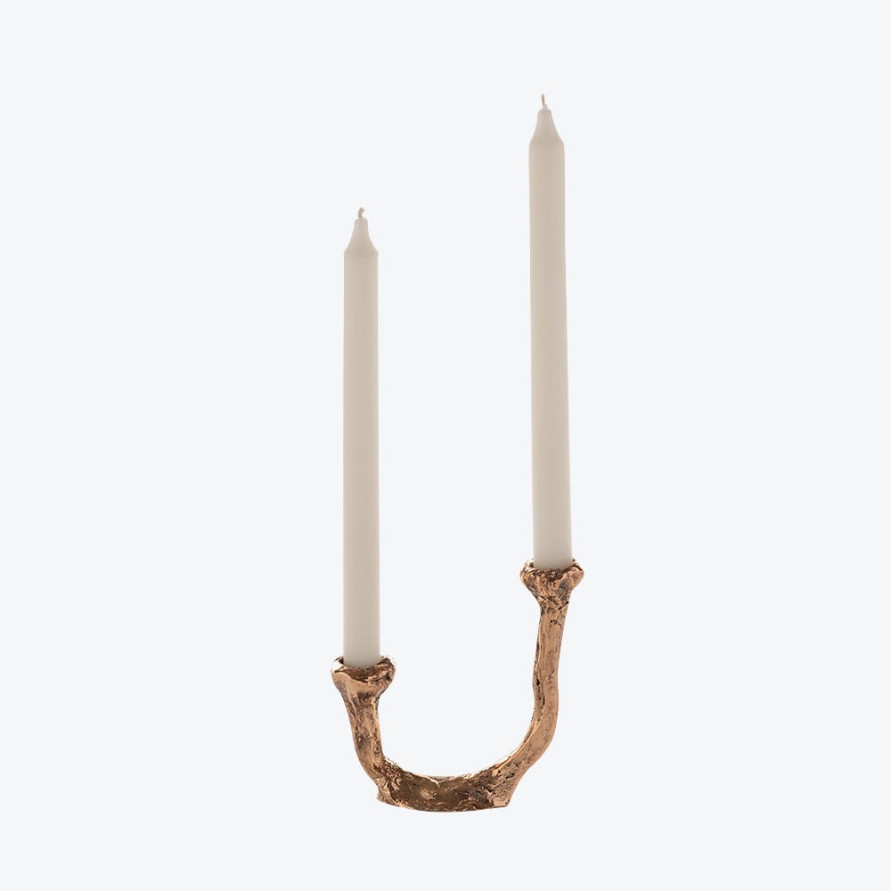 Alga Candle Holder Double