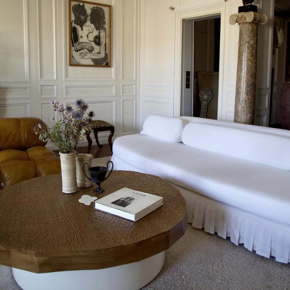 FrouFrouSofaInSitu The Invisible Collection Palais Royal Froufrou Sofa Pierre Augustin Rose