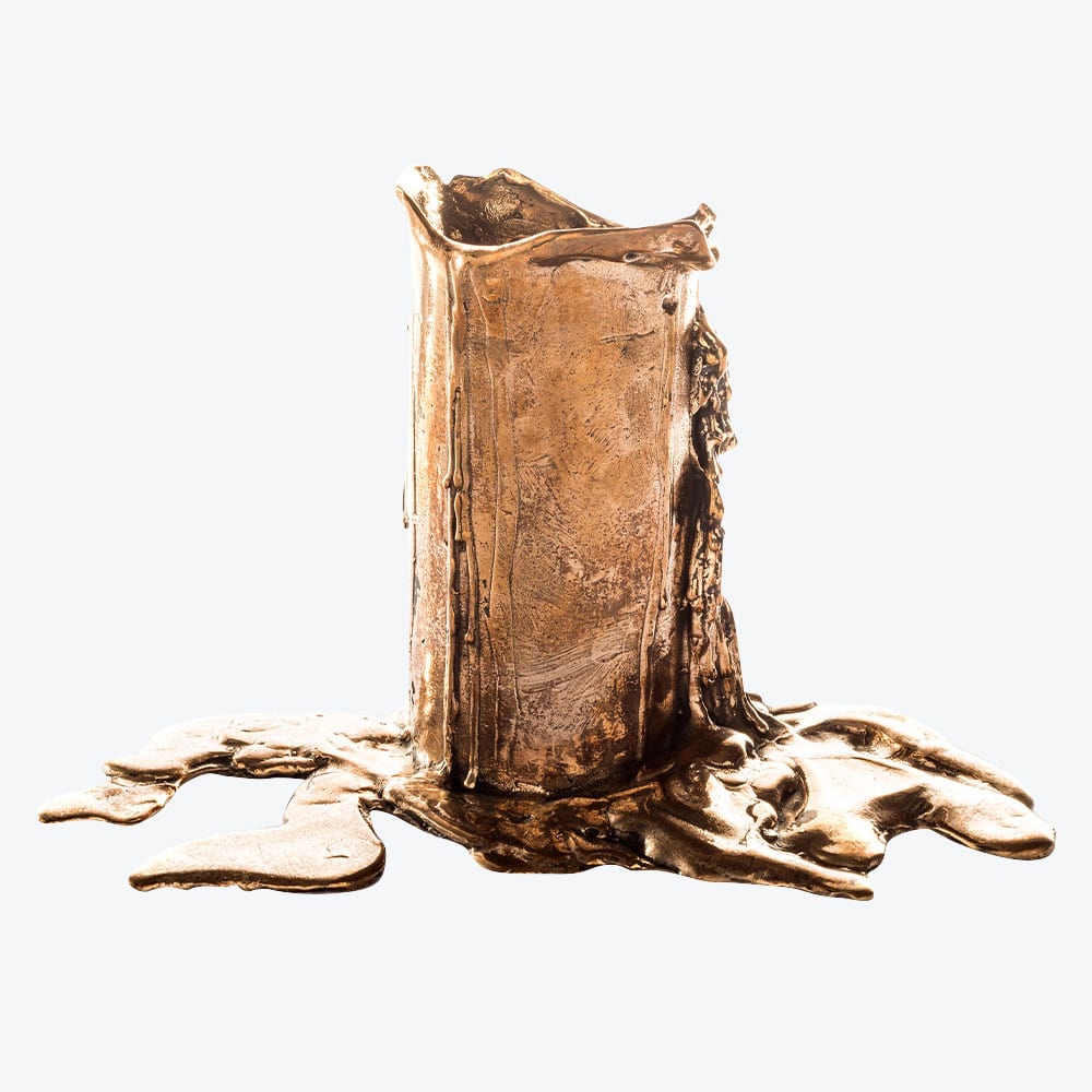 Melted Bronze Candle Holder N°1