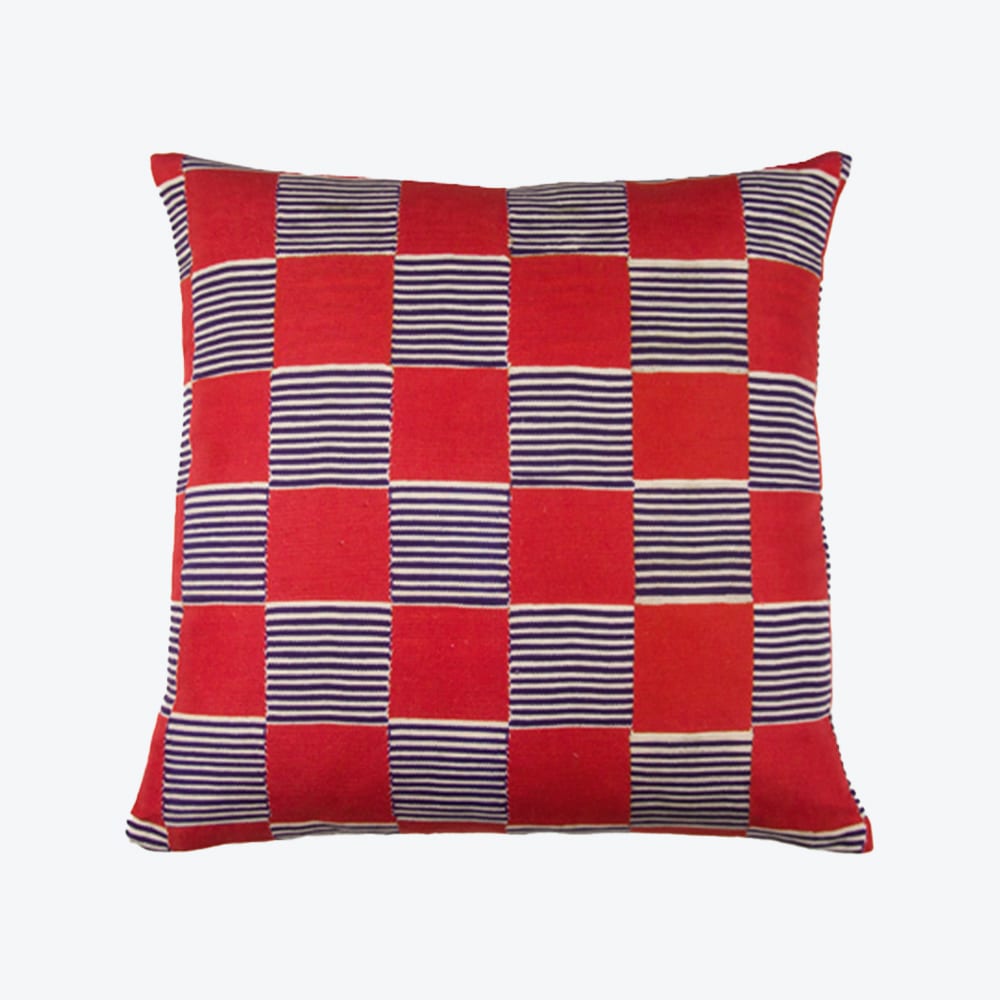 Pair of Hot Still Scale Pink Cushions