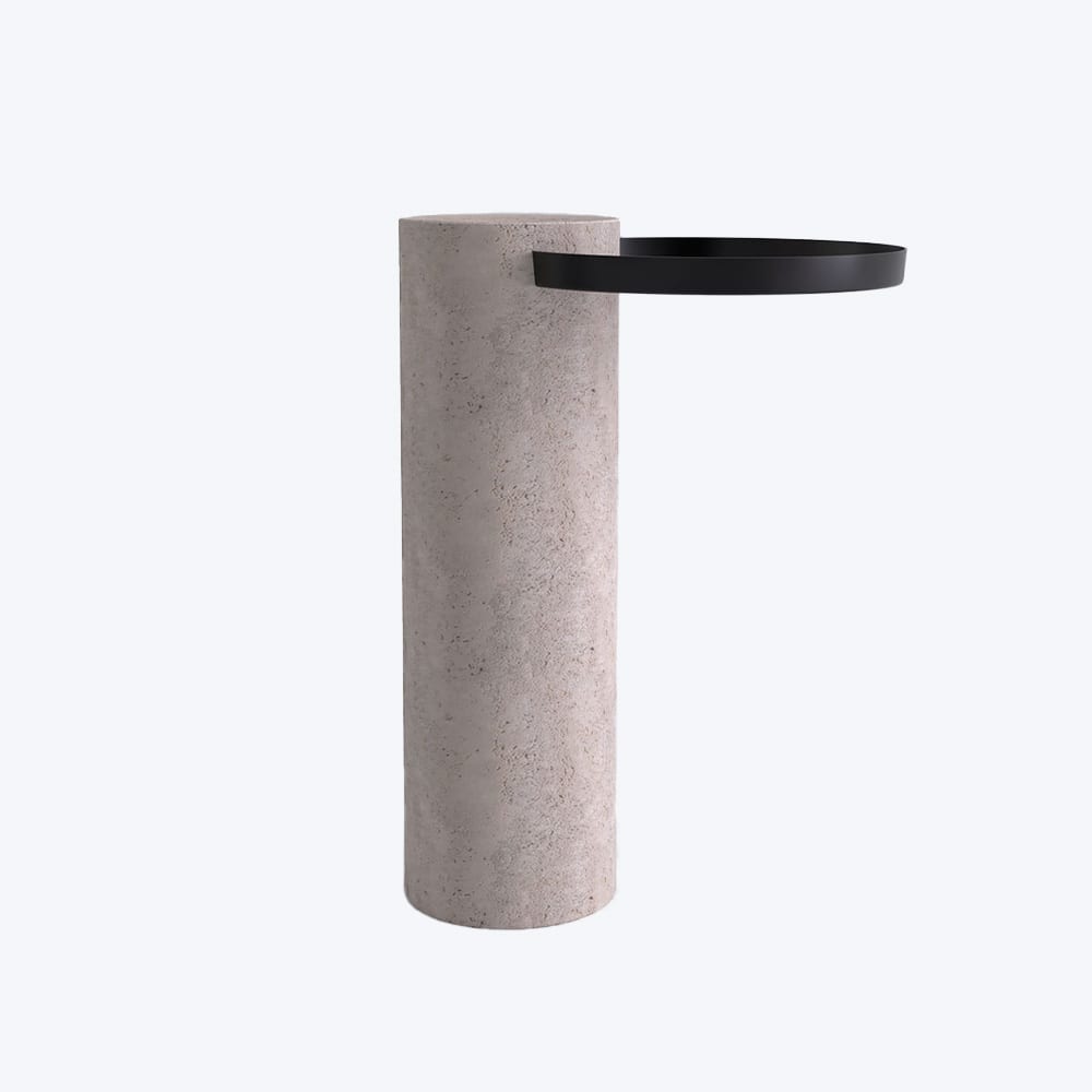 Salute Table L Travertine