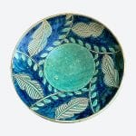 Turquoise Leaf Plate