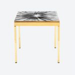 The Black & White Rays Bedside Table