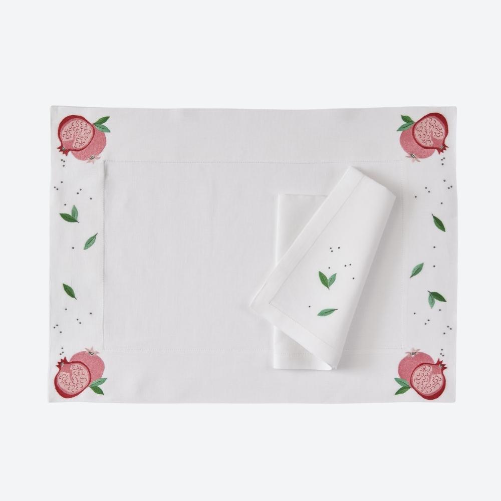 Pomegranate Placemat & Napkin