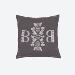 Cashmere Cushion Derby Grey & Brume
