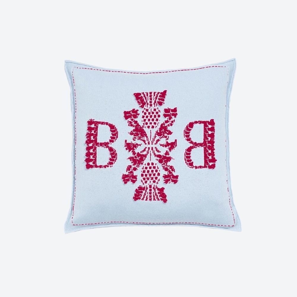 Cashmere Cushion Light Blue & Kahlo
