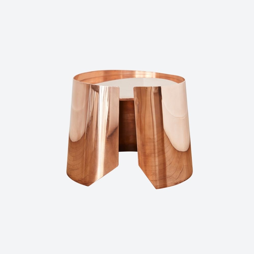 Drum Copper Low Table