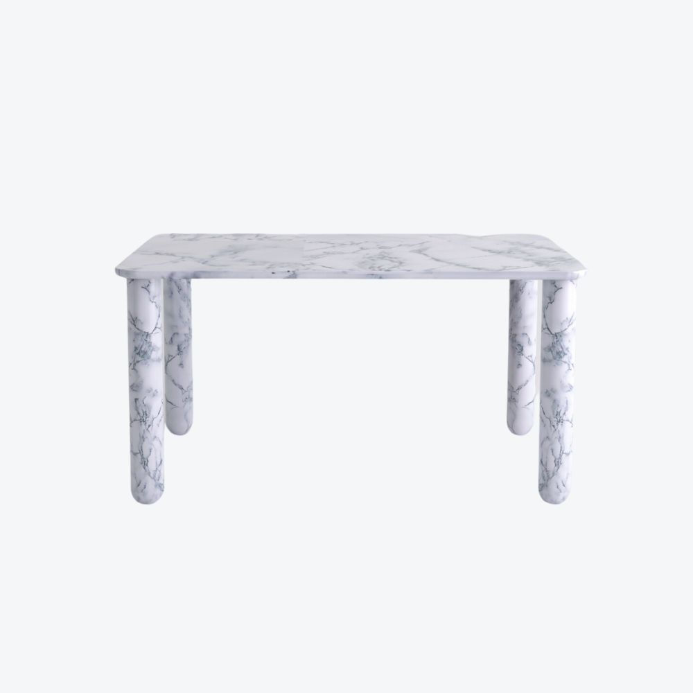 Sunday Dining Table White Marble