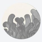 Anemone Round Grey Rug