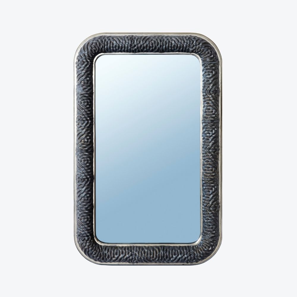 Rocaille Mirror Blue Abyss