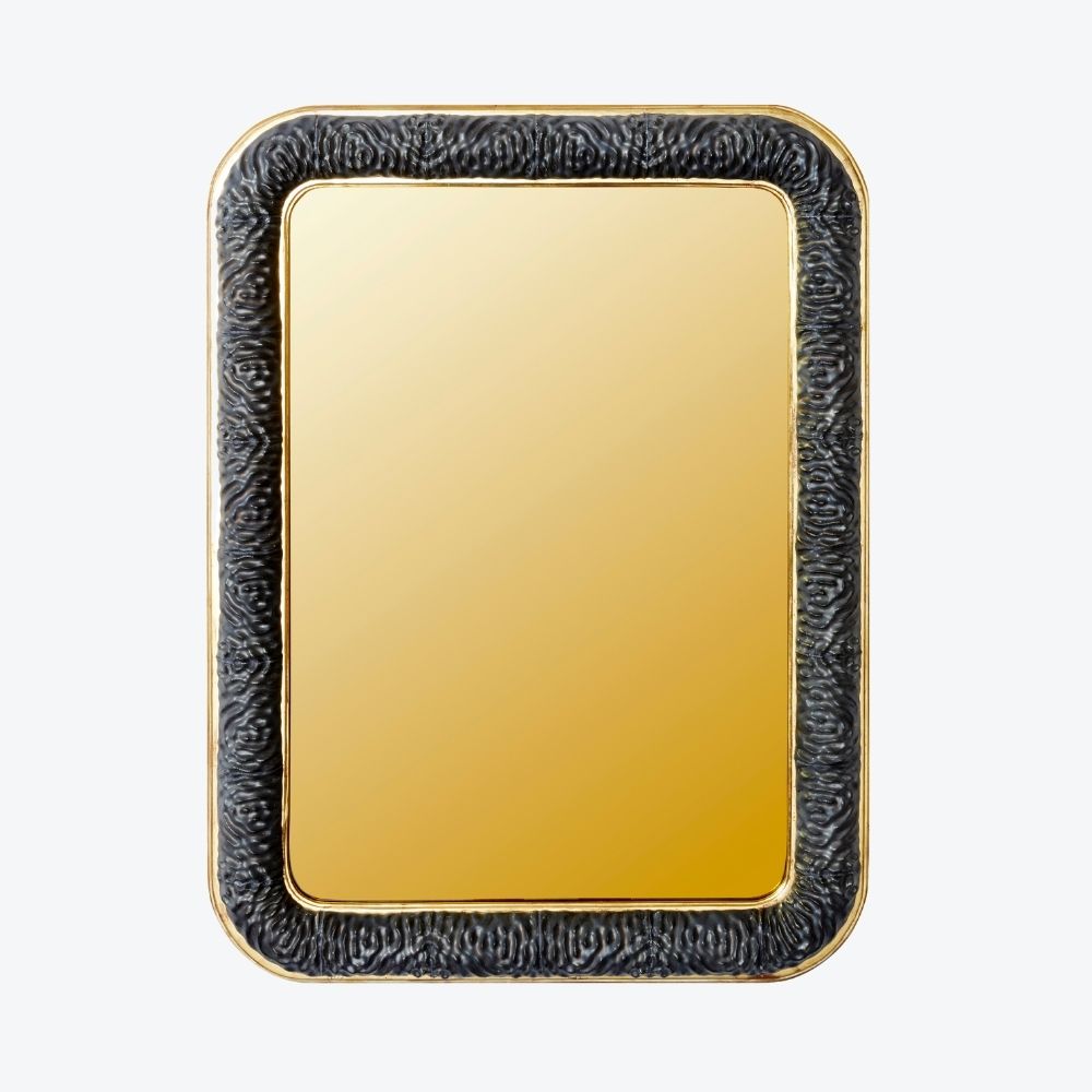 Rocaille Mirror Gold and Abyss Blue