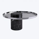 Salute Table S Black & Chrome