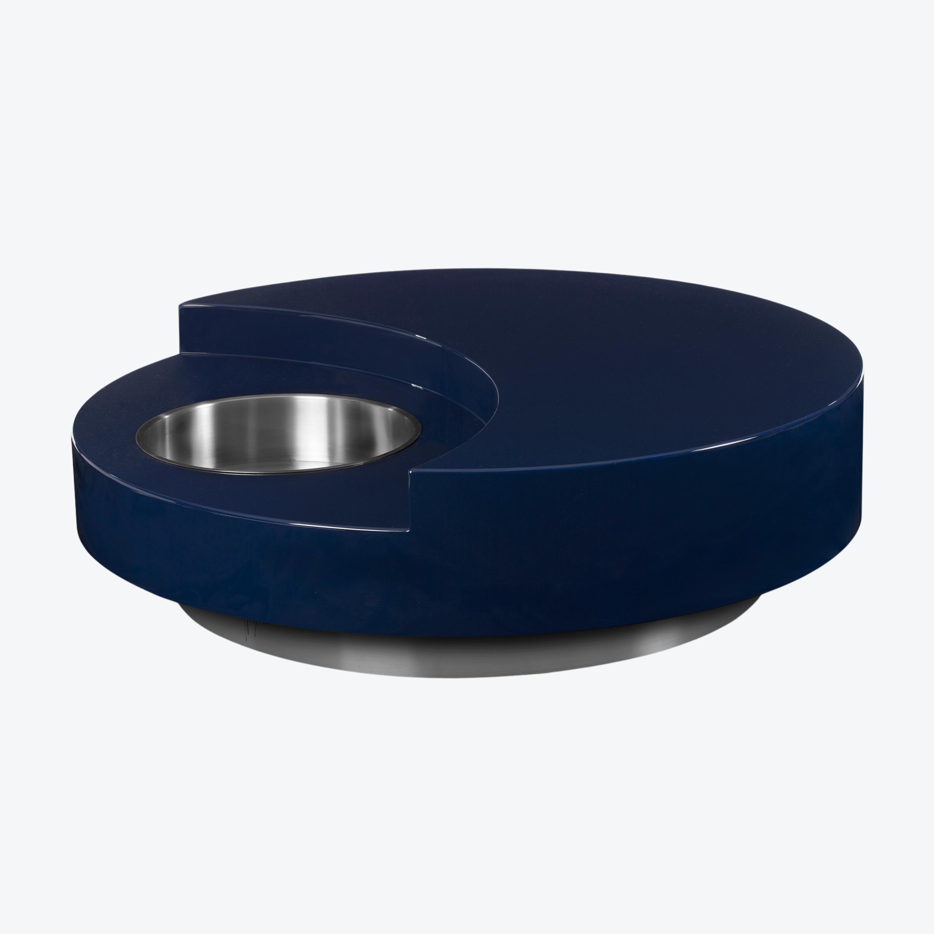 T.R.G. Revolving Coffee Table Blue