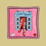 Pink Hotel Logo Pillow