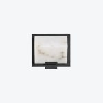Simple Sloping Block Wall Lamp With Metal Frame