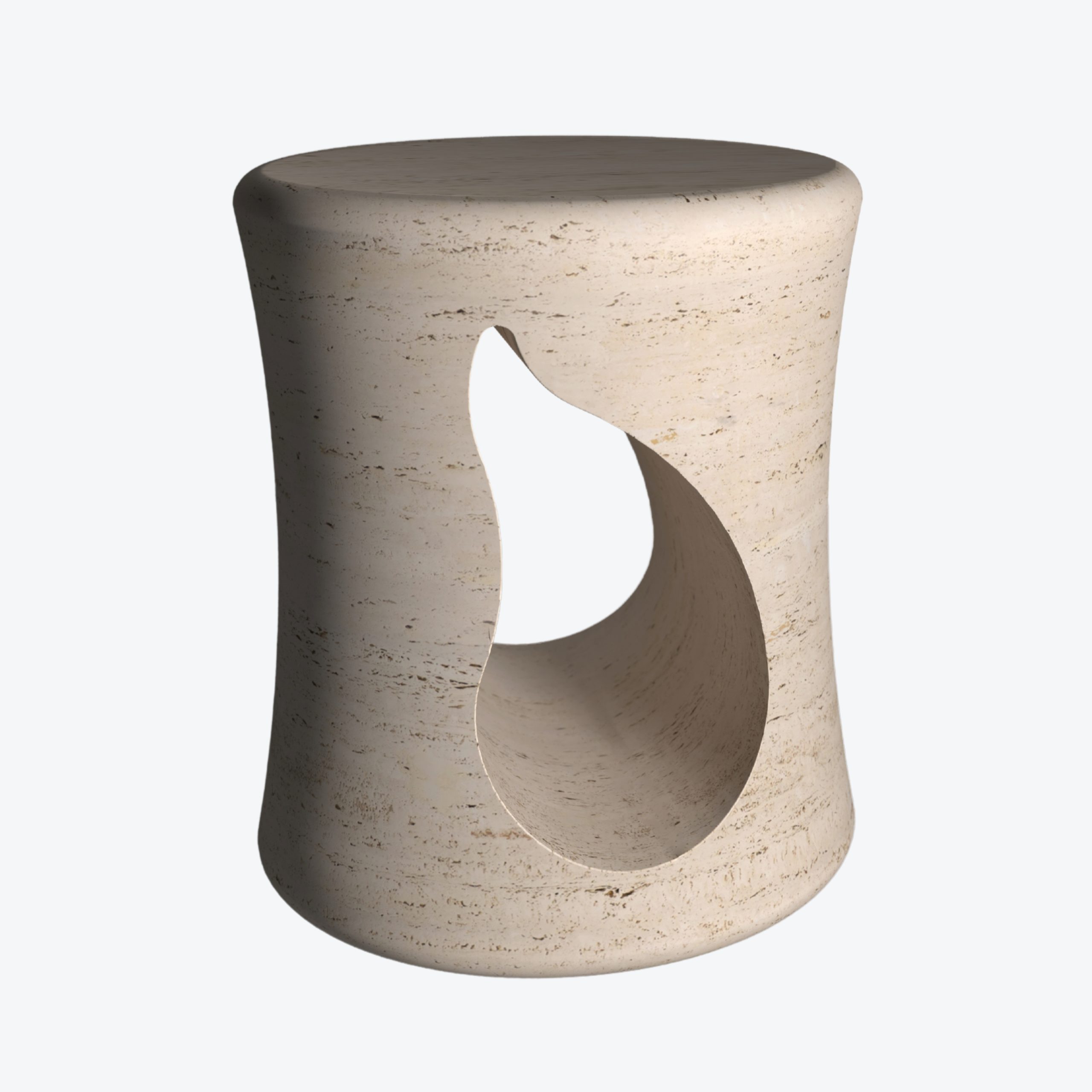 Wilson Travertine Stool