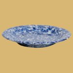 Round Dessert Plate Blue