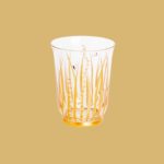 Candle Holder Gold and White