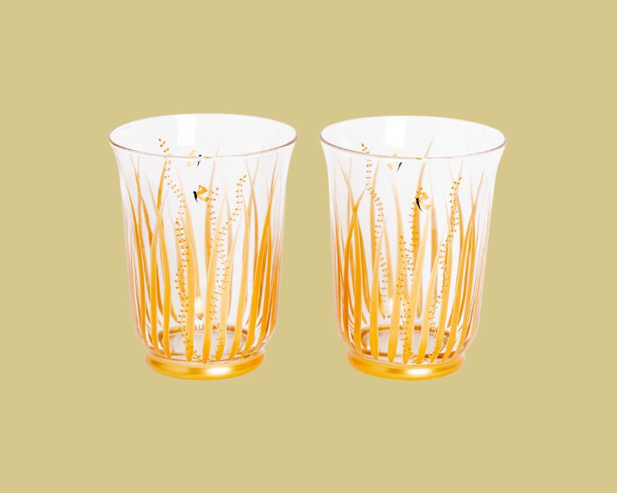 Set of 2 Candle Holders Gold