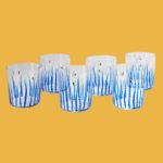 Set of 6 Blue Glasses