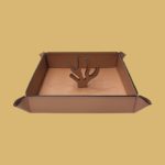 Leather Tray Coral Reef Caffelatte