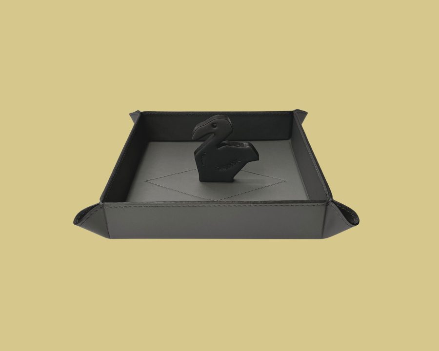 Leather Tray Laguna Tempesta