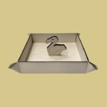 Leather Tray Laguna Hot White
