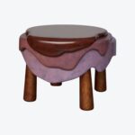 Lagoon Bronze Side Table Blush