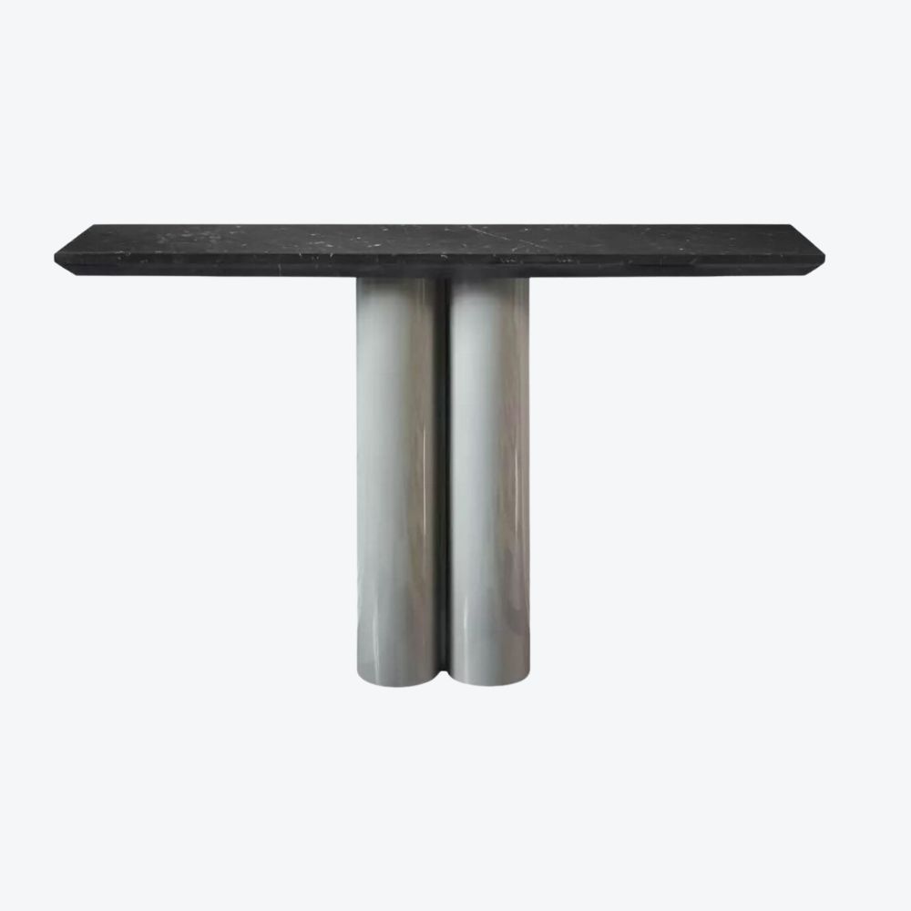 Twin Console Marble Lacquer