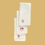 Set Of 3 Bird Napkins Red