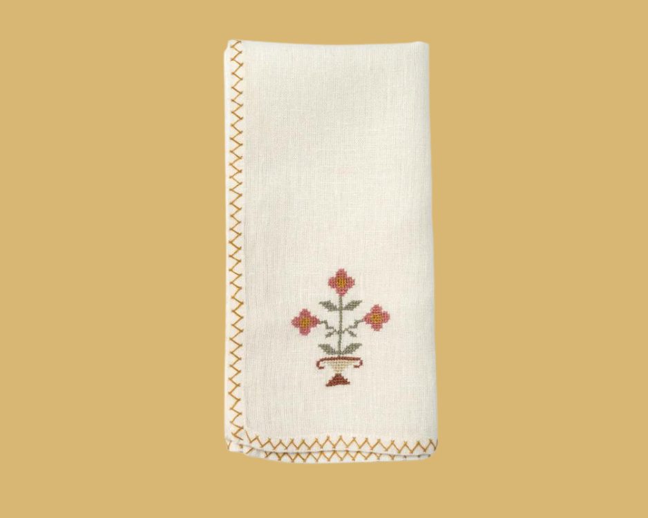 Bouquet Napkin Rosewood