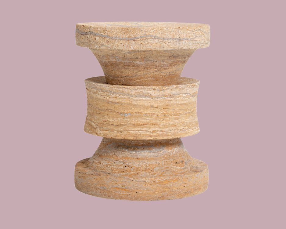 Barth Stool Travertine